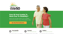Desktop Screenshot of disabilityover50.com